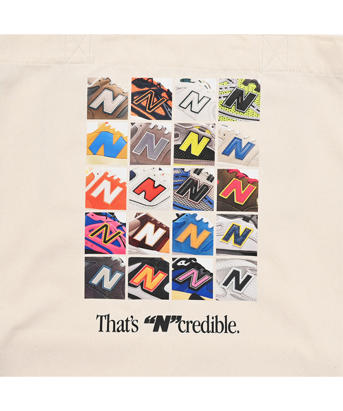 NEW BALANCE(ニューバランス)の「《WEB限定》【NEW BALANCE/ニューバランス】グラフィックトート(トートバッグ・レディース・アイボリー/ホワイト×ホワイト・FREE)」の3枚目の写真