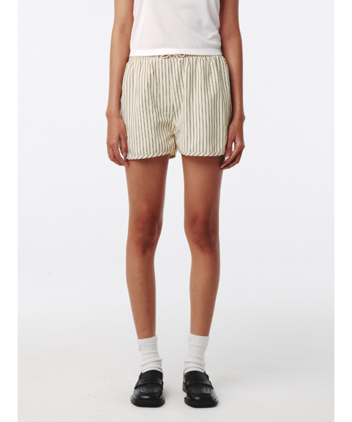 Kijun(キジュン)の「Stripe Shorts Butter Stripe(その他パンツ・レディース・その他・SMALL/MEDIUM/LARGE)」の1枚目の写真