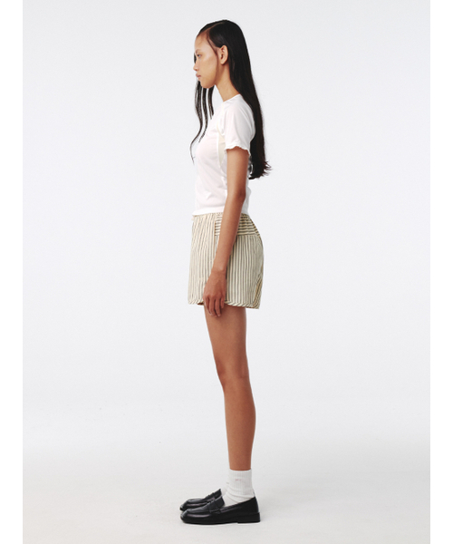 Kijun(キジュン)の「Stripe Shorts Butter Stripe(その他パンツ・レディース・その他・SMALL/MEDIUM/LARGE)」の4枚目の写真