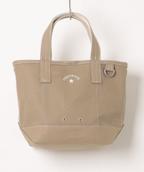 CONVERSE(コンバース)の「CONVERSE/コンバース CV AS CANVAS TOTE BAG S(トートバッグ・レディース・ベージュ/ネイビー/杢グレー/ライトブラウン/オフホワイト/レッド/ブラック/カーキ・ONE SIZE)」の5枚目の写真