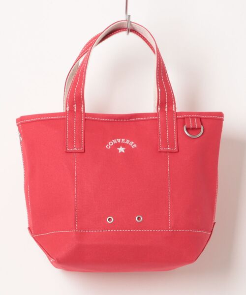 CONVERSE(コンバース)の「CONVERSE/コンバース CV AS CANVAS TOTE BAG S(トートバッグ・レディース・ベージュ/ネイビー/杢グレー/ライトブラウン/オフホワイト/レッド/ブラック/カーキ・ONE SIZE)」の8枚目の写真