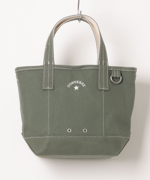 CONVERSE(コンバース)の「CONVERSE/コンバース CV AS CANVAS TOTE BAG S(トートバッグ・レディース・ベージュ/ネイビー/杢グレー/ライトブラウン/オフホワイト/レッド/ブラック/カーキ・ONE SIZE)」の6枚目の写真