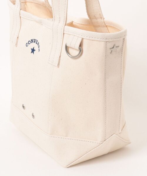 CONVERSE(コンバース)の「CONVERSE/コンバース CV AS CANVAS TOTE BAG S(トートバッグ・レディース・ベージュ/ネイビー/杢グレー/ライトブラウン/オフホワイト/レッド/ブラック/カーキ・ONE SIZE)」の11枚目の写真