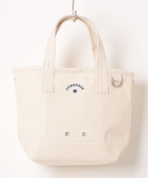 CONVERSE(コンバース)の「CONVERSE/コンバース CV AS CANVAS TOTE BAG S(トートバッグ・レディース・ベージュ/ネイビー/杢グレー/ライトブラウン/オフホワイト/レッド/ブラック/カーキ・ONE SIZE)」の22枚目の写真