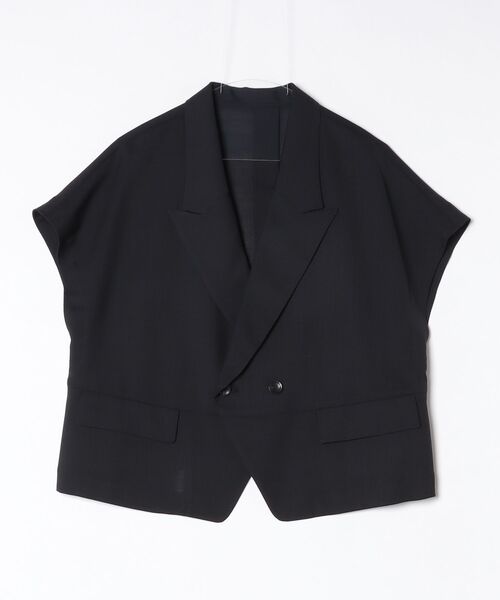 ROBES&CONFECTIONS(ローブスコンフェクションズ)の「Robes & Confections/ローブス&コンフェクションズ/ドライ ウールボイル H JKT(テーラードジャケット・レディース・ブラック・1)」の1枚目の写真