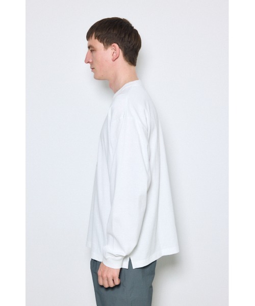 AZUL by moussy(アズールバイマウジー)の「FOREST グラフィック長袖Tシャツ(Tシャツ/カットソー・メンズ・ホワイト/ブラック/ライトピンク・MEDIUM/LARGE)」の9枚目の写真