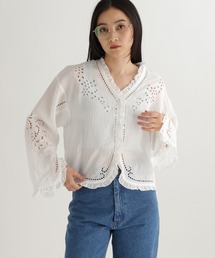 studio CLIP | 【daily CLIP】刺繍ボレロシャツ(シャツ/ブラウス)