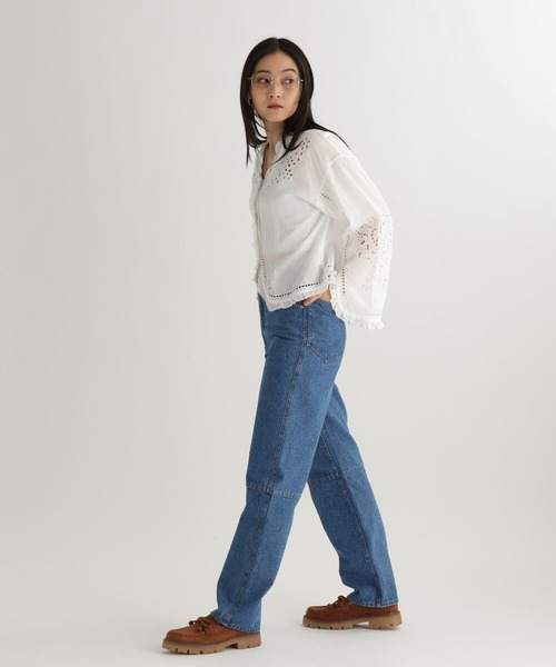 studio CLIP(スタディオクリップ)の「【daily CLIP】刺繍ボレロシャツ(シャツ/ブラウス・レディース・ホワイト/ブラック・FREE)」の7枚目の写真