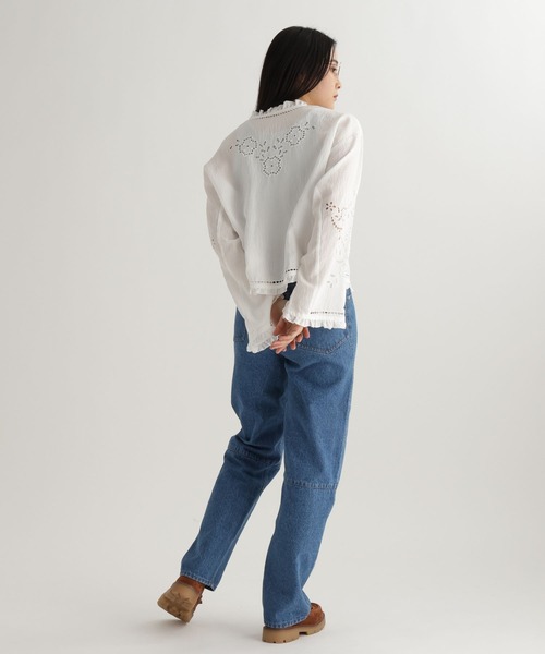 studio CLIP(スタディオクリップ)の「【daily CLIP】刺繍ボレロシャツ(シャツ/ブラウス・レディース・ホワイト/ブラック・FREE)」の9枚目の写真