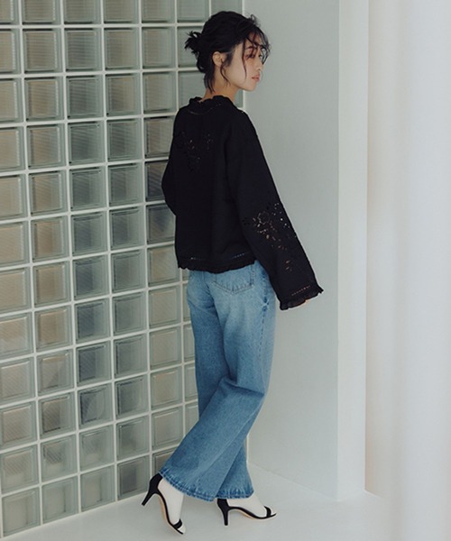 studio CLIP(スタディオクリップ)の「【daily CLIP】刺繍ボレロシャツ(シャツ/ブラウス・レディース・ホワイト/ブラック・FREE)」の13枚目の写真