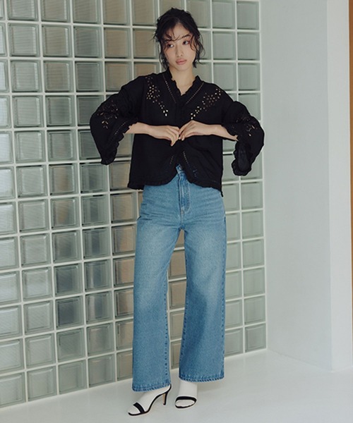 studio CLIP(スタディオクリップ)の「【daily CLIP】刺繍ボレロシャツ(シャツ/ブラウス・レディース・ホワイト/ブラック・FREE)」の14枚目の写真