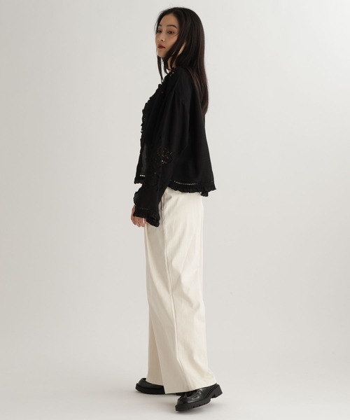studio CLIP(スタディオクリップ)の「【daily CLIP】刺繍ボレロシャツ(シャツ/ブラウス・レディース・ホワイト/ブラック・FREE)」の20枚目の写真