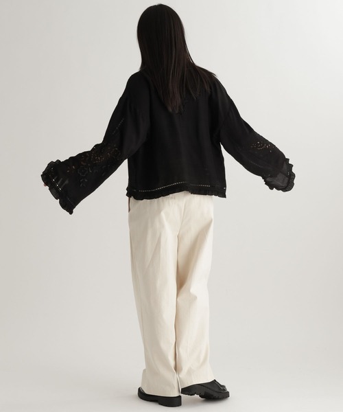 studio CLIP(スタディオクリップ)の「【daily CLIP】刺繍ボレロシャツ(シャツ/ブラウス・レディース・ホワイト/ブラック・FREE)」の21枚目の写真