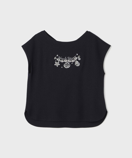 GRACE CLASS(グレースクラス)の「シェルモチーフフレンチT(Tシャツ/カットソー・レディース・ホワイト/ネイビー・36)」の12枚目の写真