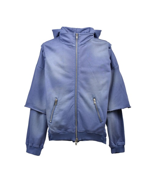 BlessÜ ネイビー ジッパーパーカー ネイビー BLESS U ジップパーカー M