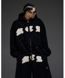 MWOONG（ムン）の「M.C.R. code stud zip-up HD BK（パーカー）」