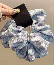 VIBGYOR Women | 【urge select】水彩デザイン 花柄 ビッグ シュシュ(シュシュ)