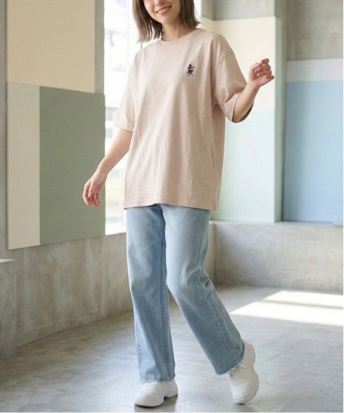 Disney（ディズニー）の「【DISNEY/ディズニー】ミッキーマウス&ミニーマウスプリント梨地半袖Tシャツ（COOLMAX吸水速乾） ユニセックス（Tシャツ/カットソー・メンズ・ブラック系その他/グレイッシュベージュ/スミクロ/オフホワイト・LARGE/MEDIUM）」の21枚目の写真