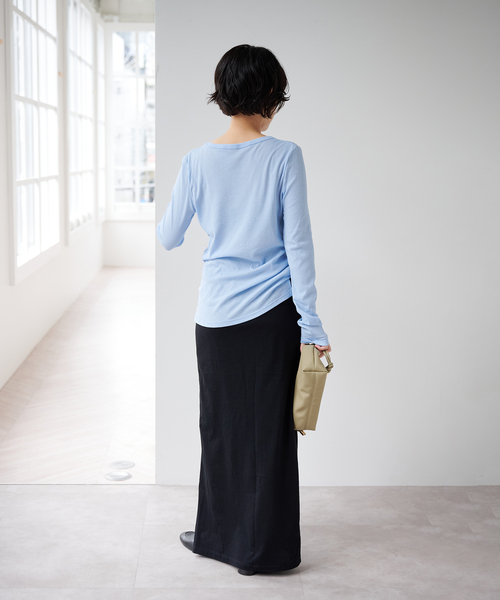 EMILY WEEK(エミリーウィーク)の「《追加10》パウダリーコットンプルオーバー(Tシャツ/カットソー・レディース・ブルー系その他/ネイビー/ピンク・FREE)」の18枚目の写真