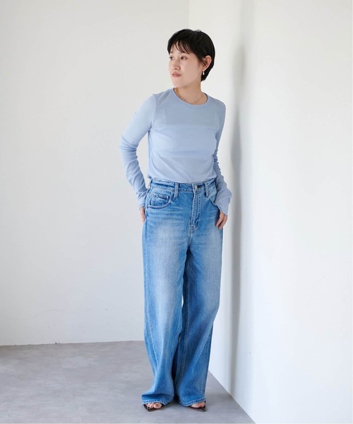 EMILY WEEK(エミリーウィーク)の「《追加10》パウダリーコットンプルオーバー(Tシャツ/カットソー・レディース・ブルー系その他/ネイビー/ピンク・FREE)」の17枚目の写真