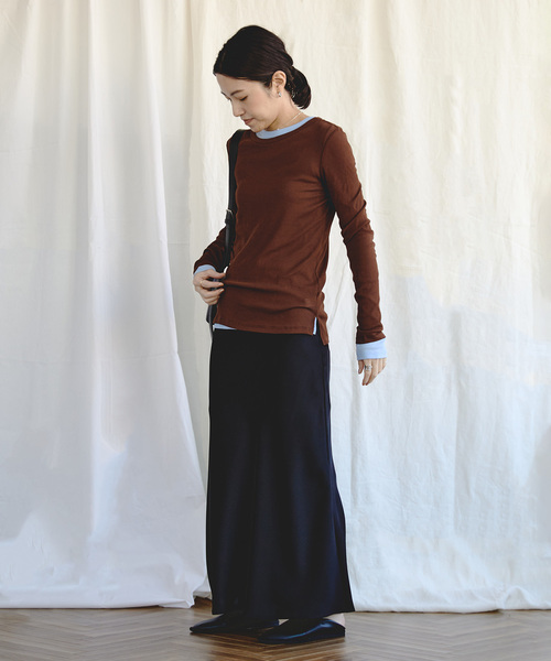 EMILY WEEK(エミリーウィーク)の「《追加10》パウダリーコットンプルオーバー(Tシャツ/カットソー・レディース・ブルー系その他/ネイビー/ピンク・FREE)」の14枚目の写真