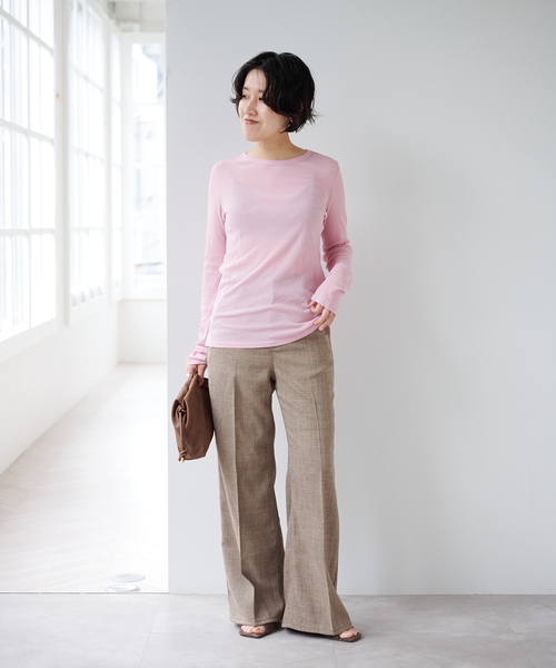 EMILY WEEK(エミリーウィーク)の「《追加10》パウダリーコットンプルオーバー(Tシャツ/カットソー・レディース・ブルー系その他/ネイビー/ピンク・FREE)」の10枚目の写真