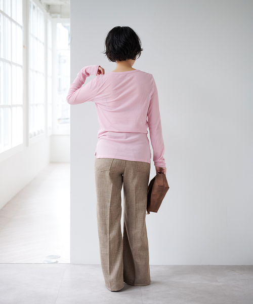 EMILY WEEK(エミリーウィーク)の「《追加10》パウダリーコットンプルオーバー(Tシャツ/カットソー・レディース・ブルー系その他/ネイビー/ピンク・FREE)」の9枚目の写真