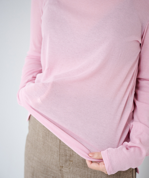 EMILY WEEK(エミリーウィーク)の「《追加10》パウダリーコットンプルオーバー(Tシャツ/カットソー・レディース・ブルー系その他/ネイビー/ピンク・FREE)」の5枚目の写真