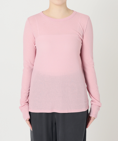 EMILY WEEK(エミリーウィーク)の「《追加10》パウダリーコットンプルオーバー(Tシャツ/カットソー・レディース・ブルー系その他/ネイビー/ピンク・FREE)」の4枚目の写真