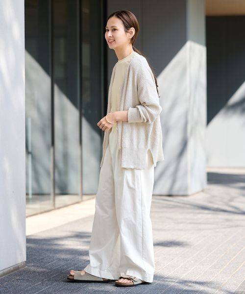 FRAMeWORK(フレームワーク)の「≪洗濯機洗い可 / ≫コットンナイロンタックパンツ(その他パンツ・レディース・ベージュ/バーガンディー/ホワイト・40/38/36/34)」の5枚目の写真