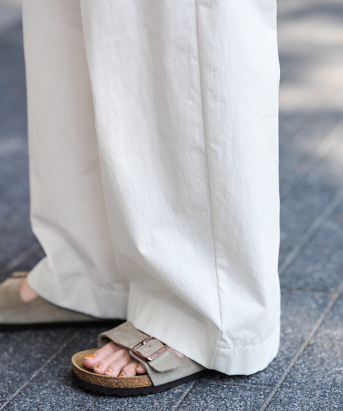 FRAMeWORK(フレームワーク)の「≪洗濯機洗い可 / ≫コットンナイロンタックパンツ(その他パンツ・レディース・ベージュ/バーガンディー/ホワイト・40/38/36/34)」の12枚目の写真