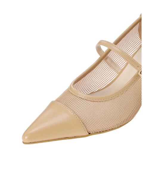 Te chichi（テチチ）の「ポインテッドチュールパンプス（パンプス・レディース・ベージュ/ブラック/ブラウン・37/38）」の8枚目の写真