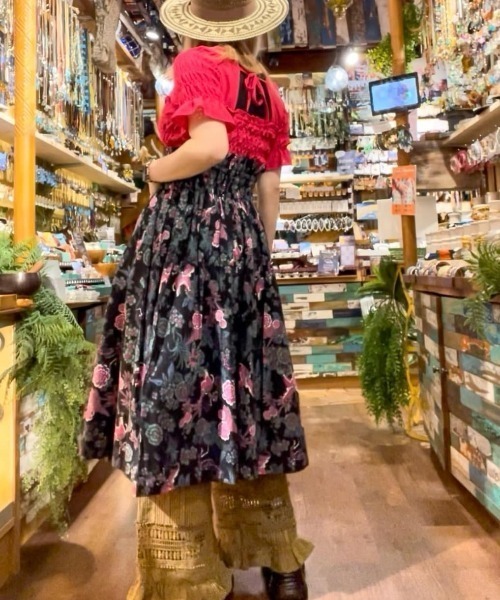 チャイハネ（チャイハネ）の「【チャイハネ】ボヘクランスカート（スカート・レディース・ベージュ/ブラック/ターコイズブルー・FREE）」の11枚目の写真