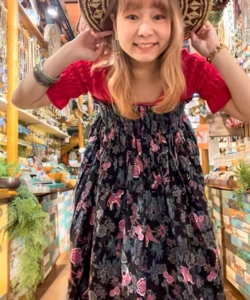 チャイハネ（チャイハネ）の「【チャイハネ】ボヘクランスカート（スカート・レディース・ベージュ/ブラック/ターコイズブルー・FREE）」の12枚目の写真