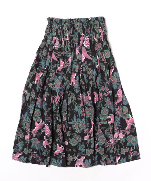 チャイハネ（チャイハネ）の「【チャイハネ】ボヘクランスカート（スカート・レディース・ベージュ/ブラック/ターコイズブルー・FREE）」の4枚目の写真