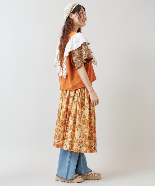 チャイハネ（チャイハネ）の「【チャイハネ】ボヘクランスカート（スカート・レディース・ベージュ/ブラック/ターコイズブルー・FREE）」の15枚目の写真