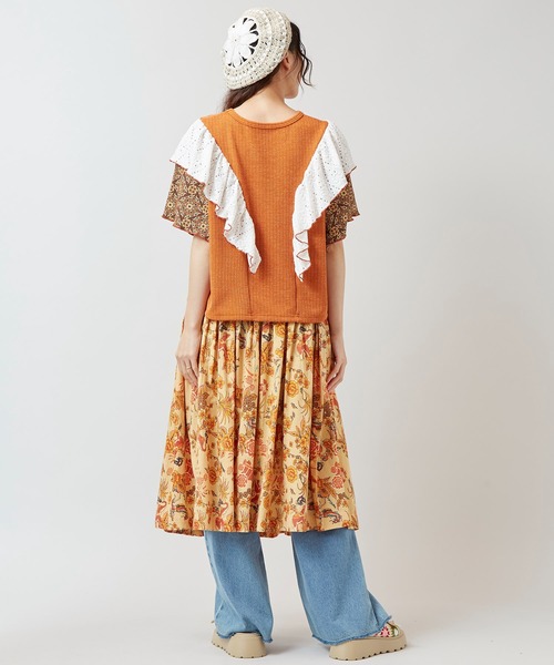 チャイハネ（チャイハネ）の「【チャイハネ】ボヘクランスカート（スカート・レディース・ベージュ/ブラック/ターコイズブルー・FREE）」の16枚目の写真