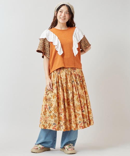 チャイハネ（チャイハネ）の「【チャイハネ】ボヘクランスカート（スカート・レディース・ベージュ/ブラック/ターコイズブルー・FREE）」の17枚目の写真