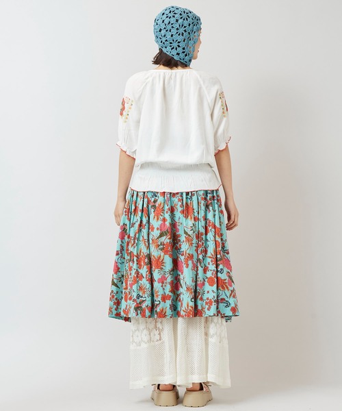 チャイハネ（チャイハネ）の「【チャイハネ】ボヘクランスカート（スカート・レディース・ベージュ/ブラック/ターコイズブルー・FREE）」の21枚目の写真