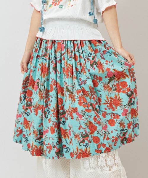 チャイハネ（チャイハネ）の「【チャイハネ】ボヘクランスカート（スカート・レディース・ベージュ/ブラック/ターコイズブルー・FREE）」の22枚目の写真