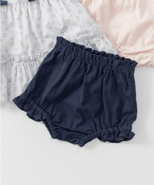 BRANSHES（ブランシェス）の「肩フリルチュニック＆ブルマセット（その他ベビー用品・キッズ・サックスブルー/ピンク・80/70）」の6枚目の写真