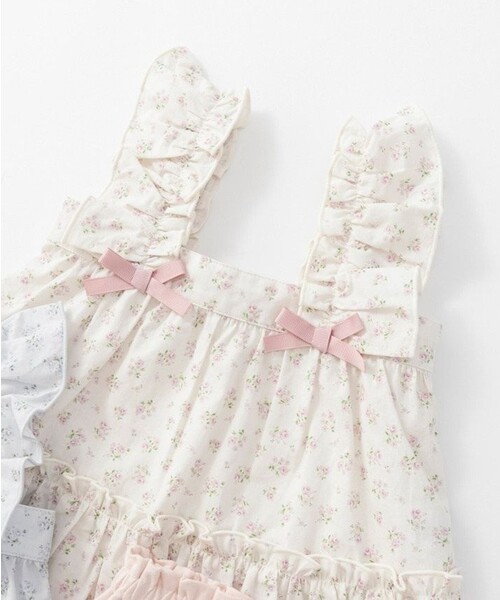 BRANSHES（ブランシェス）の「肩フリルチュニック＆ブルマセット（その他ベビー用品・キッズ・サックスブルー/ピンク・80/70）」の15枚目の写真