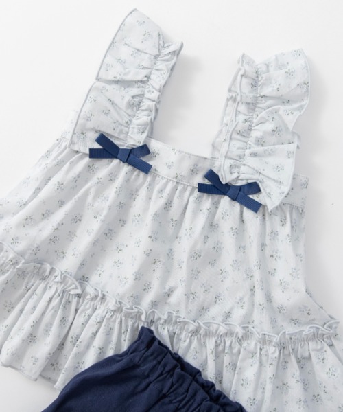 BRANSHES(ブランシェス)の「肩フリルチュニック×ブルマセット(その他ベビーウェア・キッズ・サックスブルー/ピンク・80/70)」の12枚目の写真