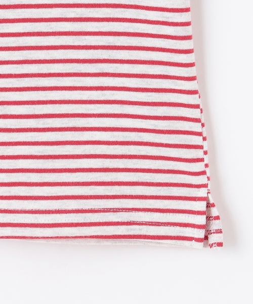 petit main（プティマイン）の「【防汚】カラーボーダー半袖Tシャツ（Tシャツ/カットソー・キッズ・ライトピンク/ブラック/エメラルド/レッド・120cm/110cm/100cm/130cm/80ｃｍ/90cm）」の19枚目の写真