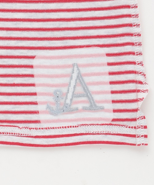 petit main（プティマイン）の「【防汚】カラーボーダー半袖Tシャツ（Tシャツ/カットソー・キッズ・ライトピンク/ブラック/エメラルド/レッド・120cm/110cm/100cm/130cm/80ｃｍ/90cm）」の21枚目の写真