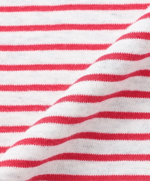 petit main（プティマイン）の「【防汚】カラーボーダー半袖Tシャツ（Tシャツ/カットソー・キッズ・ライトピンク/ブラック/エメラルド/レッド・120cm/110cm/100cm/130cm/80ｃｍ/90cm）」の22枚目の写真