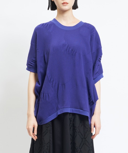 gomme（ゴム）の「リンクスバルーンＴ（Tシャツ/カットソー・レディース・ブラック/ホワイト/パープル・MEDIUM）」の14枚目の写真