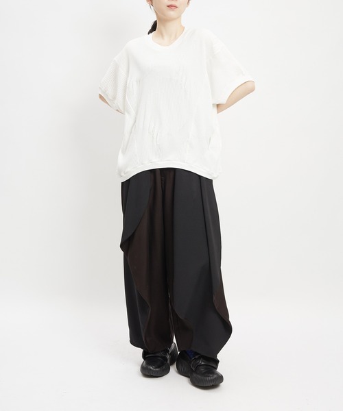 gomme（ゴム）の「リンクスバルーンＴ（Tシャツ/カットソー・レディース・ブラック/ホワイト/パープル・MEDIUM）」の8枚目の写真