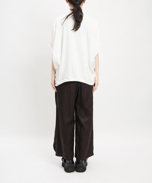 gomme（ゴム）の「リンクスバルーンＴ（Tシャツ/カットソー・レディース・ブラック/ホワイト/パープル・MEDIUM）」の10枚目の写真