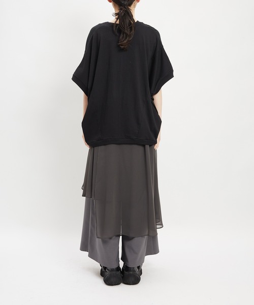 gomme（ゴム）の「リンクスバルーンＴ（Tシャツ/カットソー・レディース・ブラック/ホワイト/パープル・MEDIUM）」の13枚目の写真